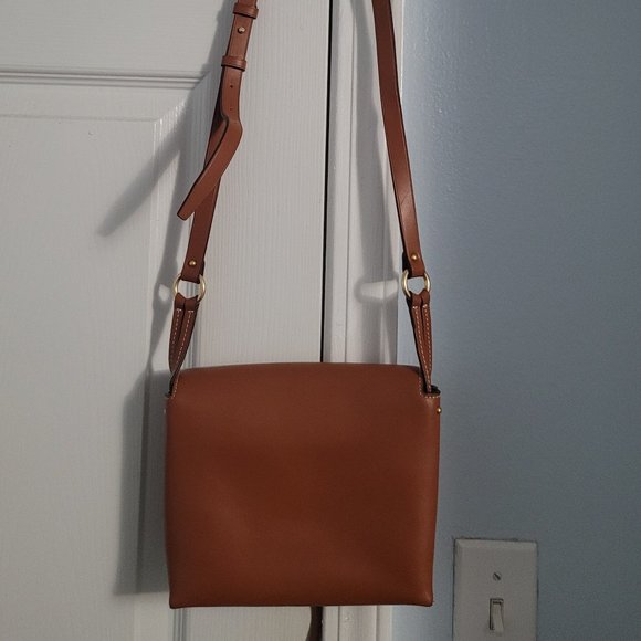 Tory Burch Aged Camello Leather Miller Crossbody - Picture 2 of 7